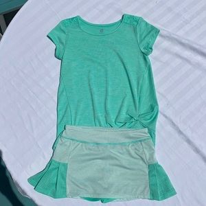 golf/tennis outfit t-shirt and skort